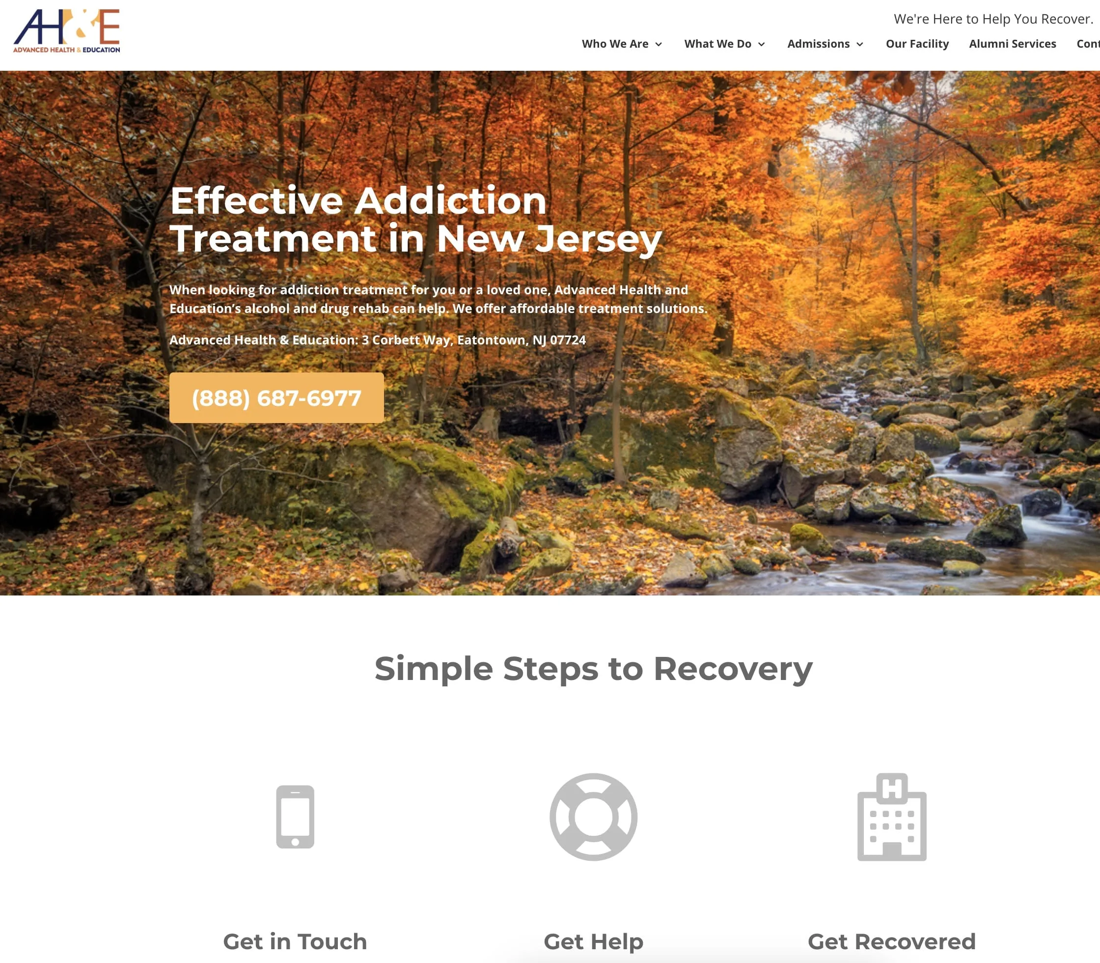 AHE Recovery — website