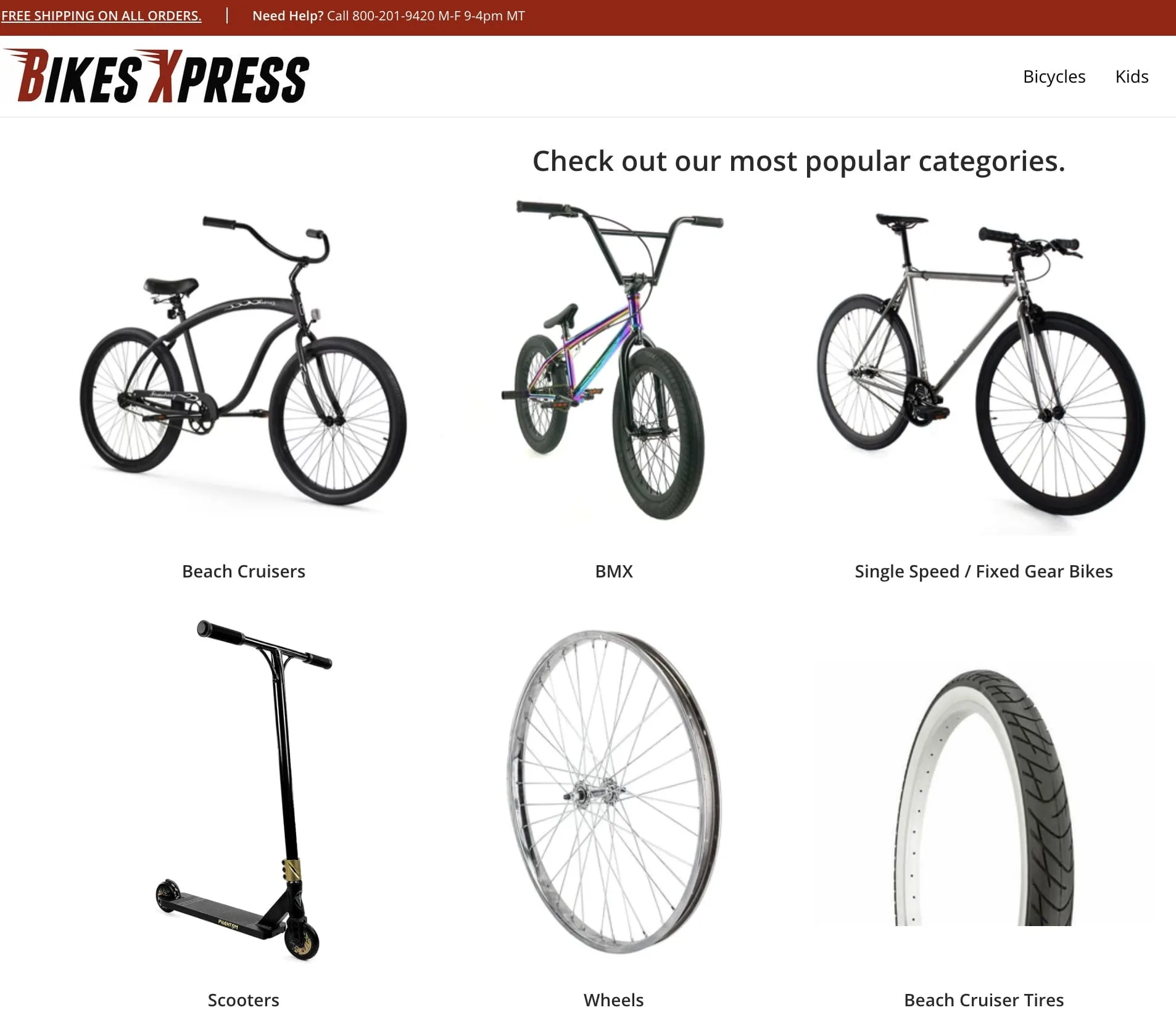 Bikes Xpress — website