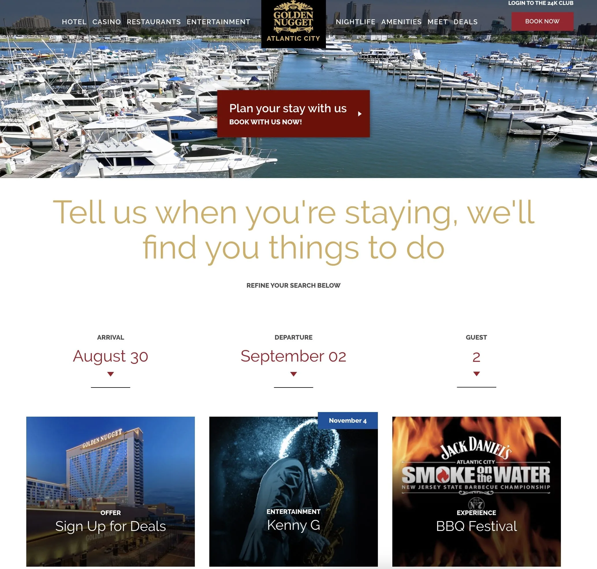 Golden Nugget Atlantic City — website