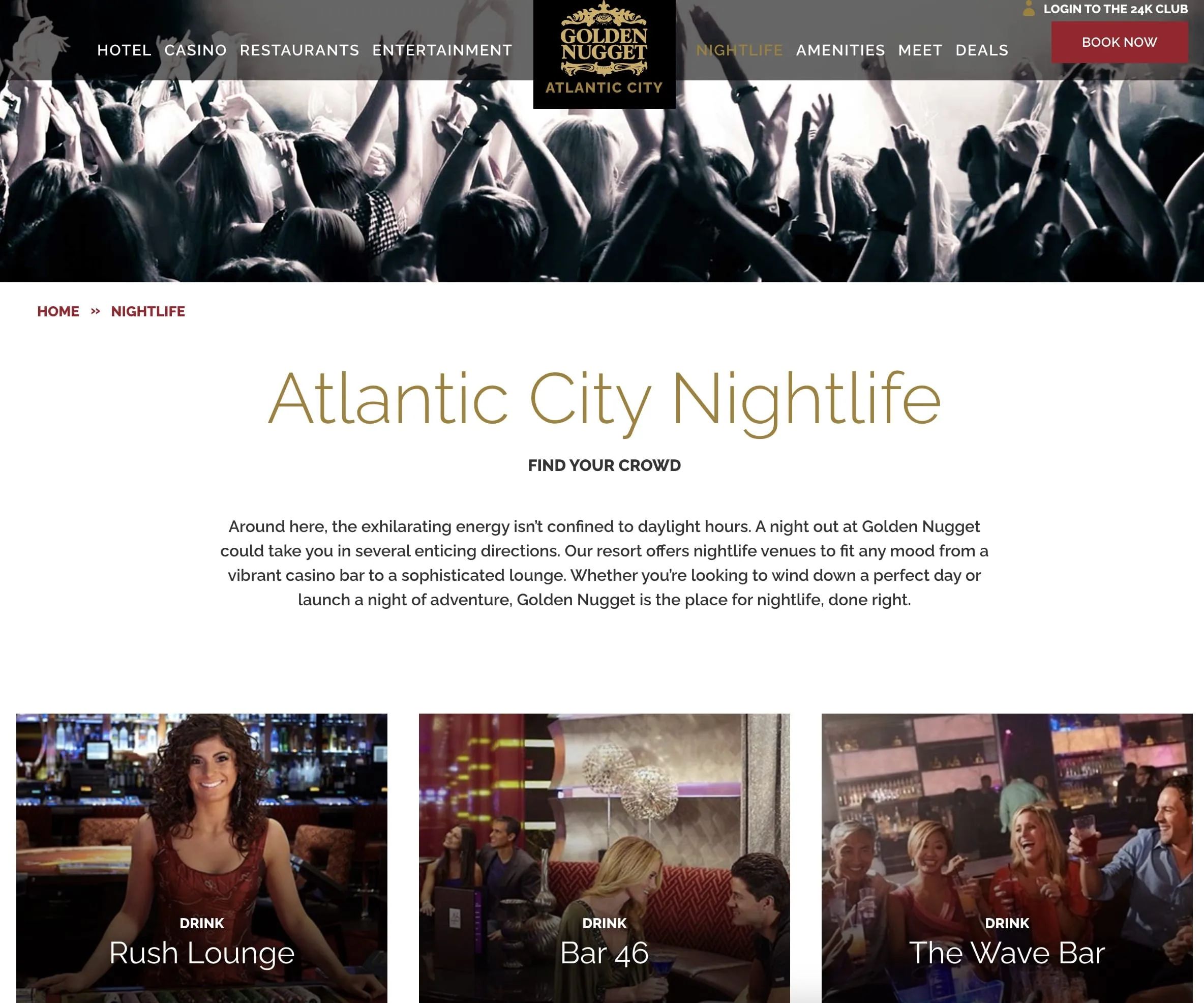 Golden Nugget Atlantic City Haven — website