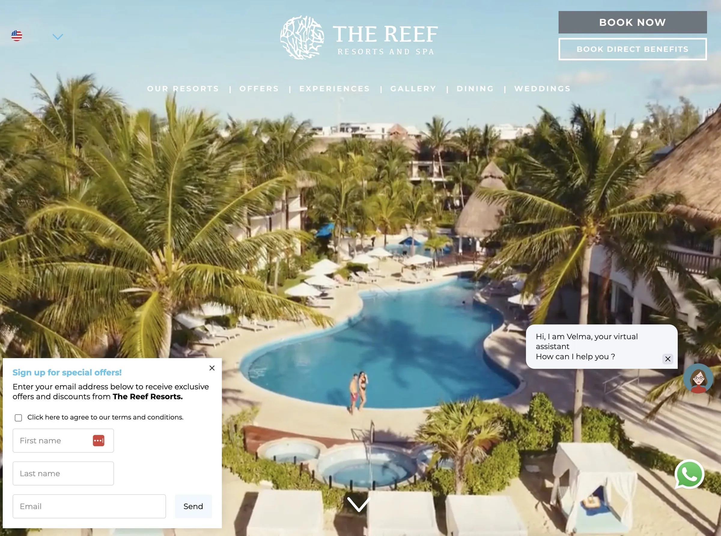 The Reef Resorts and Spa — website